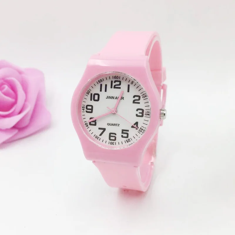 Часы наручные женские с мягким желеобразным ремешком кварцевые повседневные для