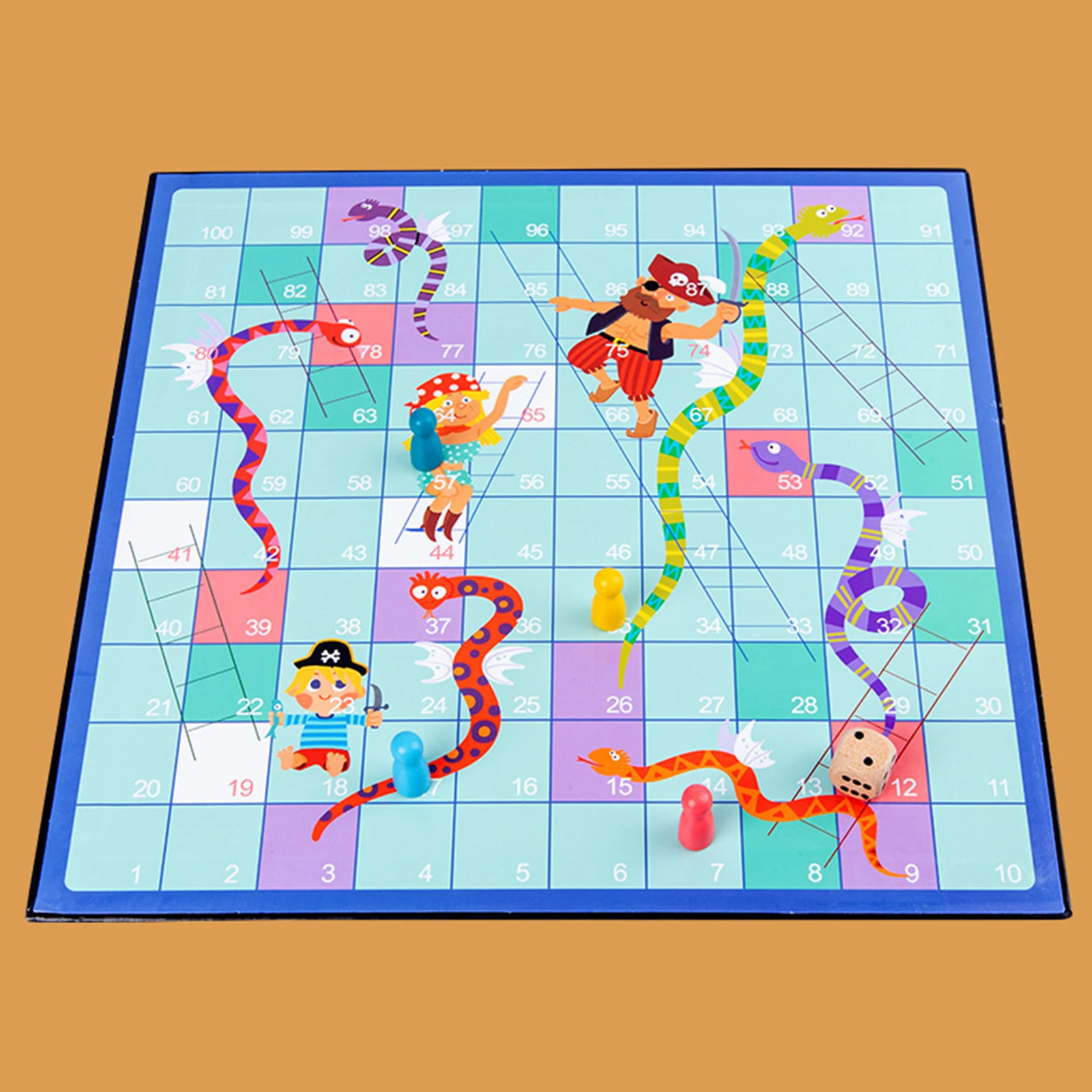 

2 In 1 Logic Board Game Pony-Crossing The River Wooden Magnet Double-Sided Puzzle Thinking Board Game Chess