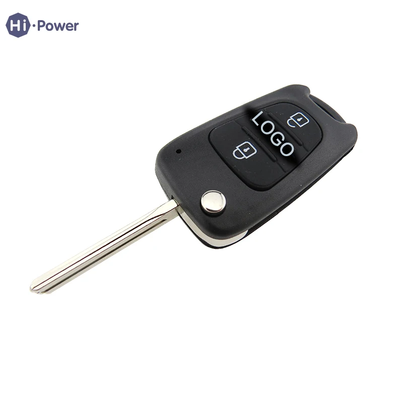 Hi power чехол для дистанционного ключа Fob 2 кнопки раскладной HYUNDAI Verna Сменный Чехол с