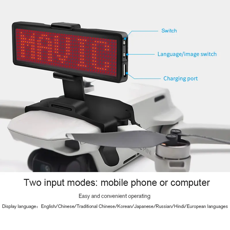 Для Mavic Мини светодиодный дисплей экран комплект с Bluetooth редактирование текста