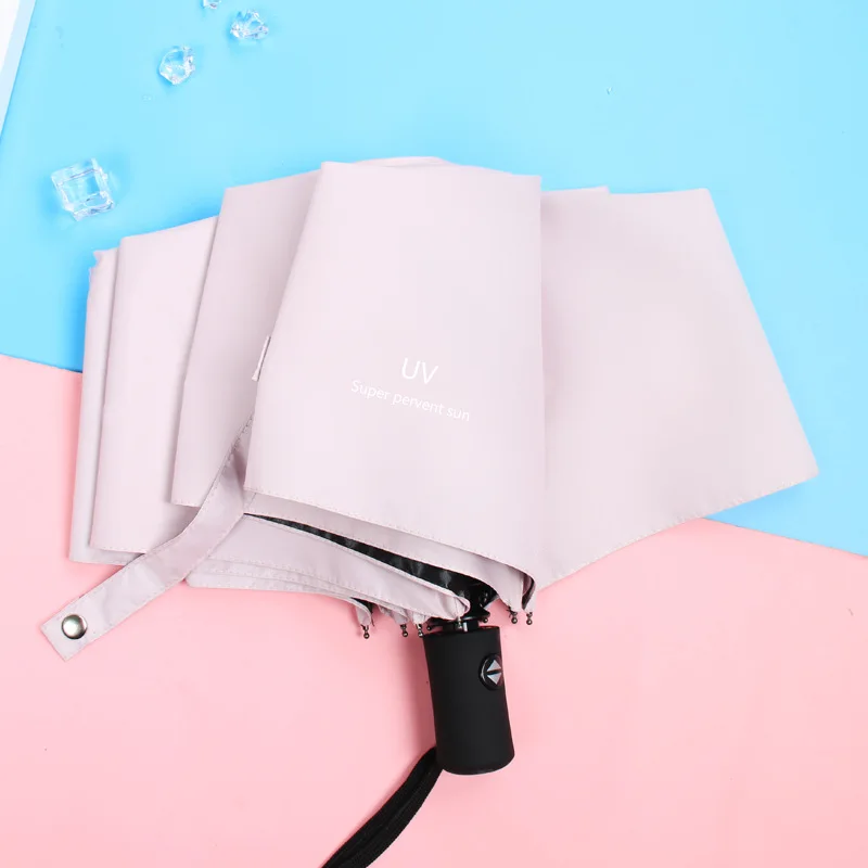 Автоматический складной зонт для девушек дневной свет солнце дождь