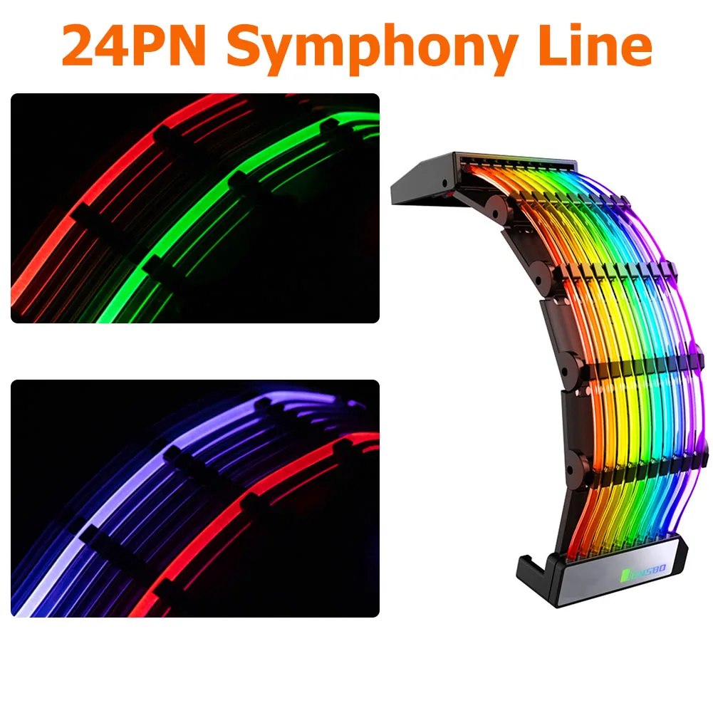 for jonsbo argb extension cable for home use 5v aura sync cord manual control streamer 24 pin household computer safety parts free global shipping