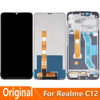 original 6 5for realme c12 rmx2189 lcd display touch digitizer screen sensor assembly replacement