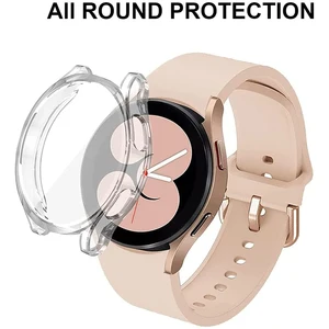 Protector Case For Samsung Galaxy Watch 4 40mm 44mm Cover Coverage Silicone TPU Bumper Screen Protec