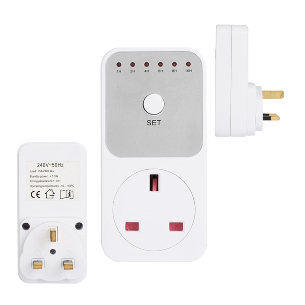 Розетка электрическая с таймером умная Регулируемая розетка кухонная белая для