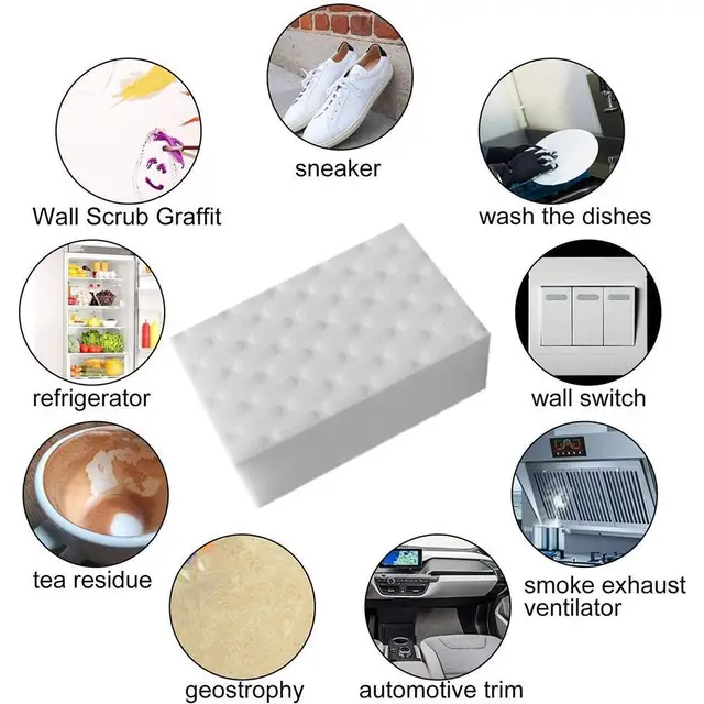 1Pcs Magic Sponge Eraser Cleaner Melamine Foam Cleaner for Kitchen and Bathroom Cleaning Tools