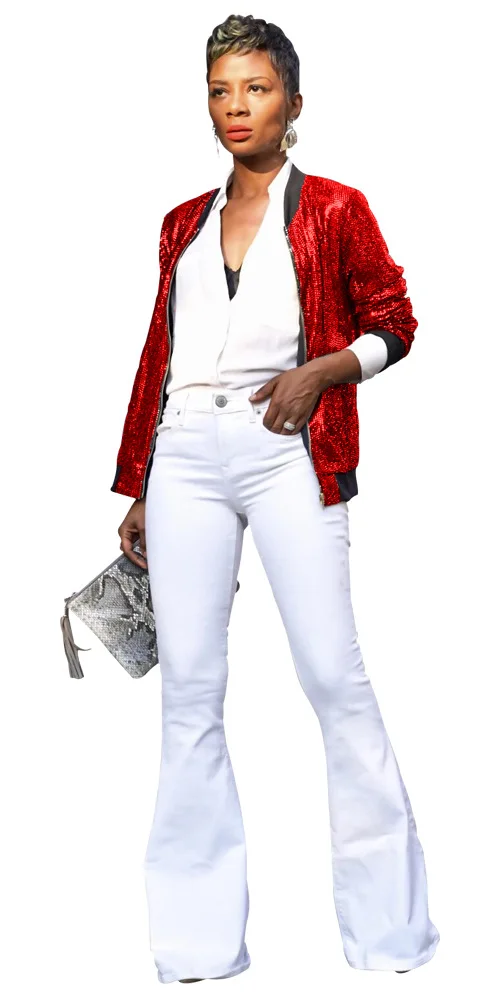 Куртка бомбер женская демисезонная с блестками на молнии длинным