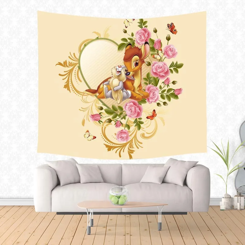 Многофункциональное одеяло из полиэстера для дивана пляжное полотенце Бэмби