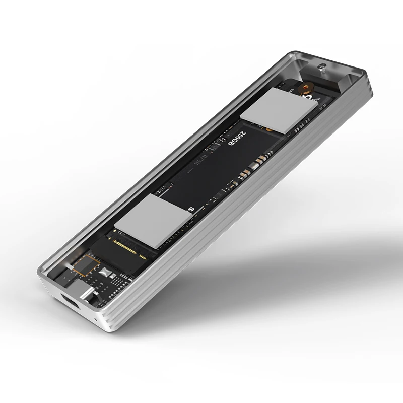 Портативный алюминиевый корпус для SSD с поддержкой PCIe M.2 nvme ssd типа c 3 1 10 Гбит/с