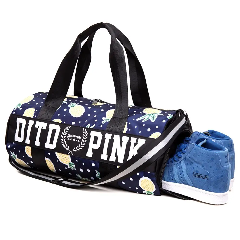 Женская нейлоновая дорожная сумка для женщин спортивная фитнеса обувь на ремне
