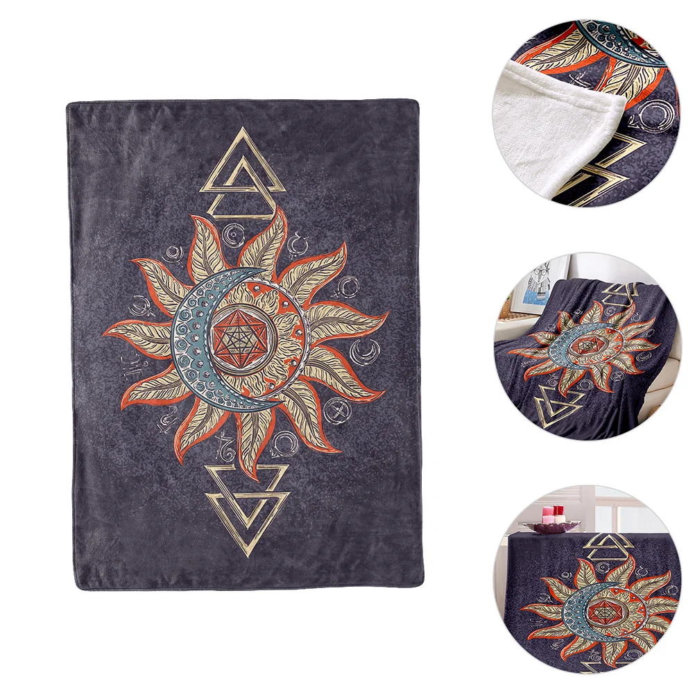 

1pc Printing Blanket Comfortable Sleeping Blanket Professional Sofa Blanket