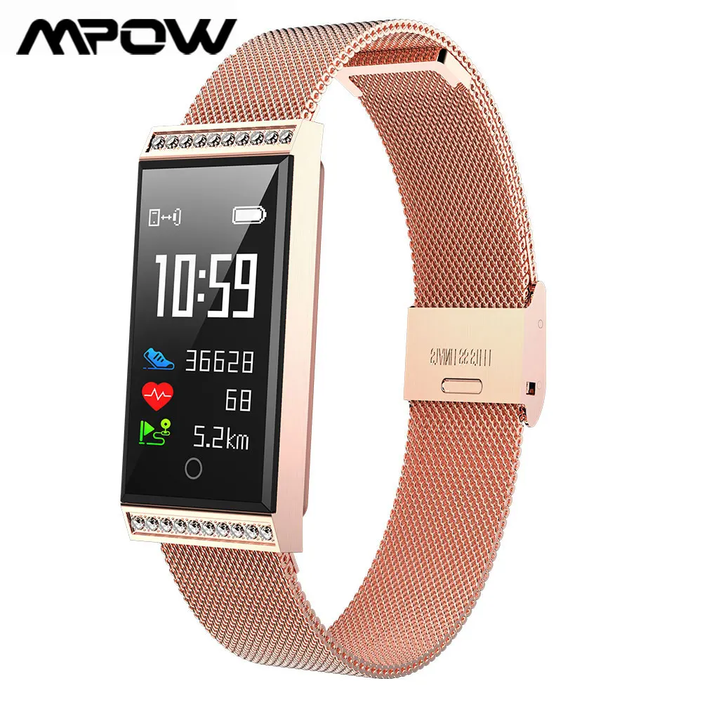 

Mpow Couple Smart Bracelet X11 Waterproof IP68 Fitness Tracker 24 Hrs Heart Rate Monitor Sports Band Wristband for Xiaomi New