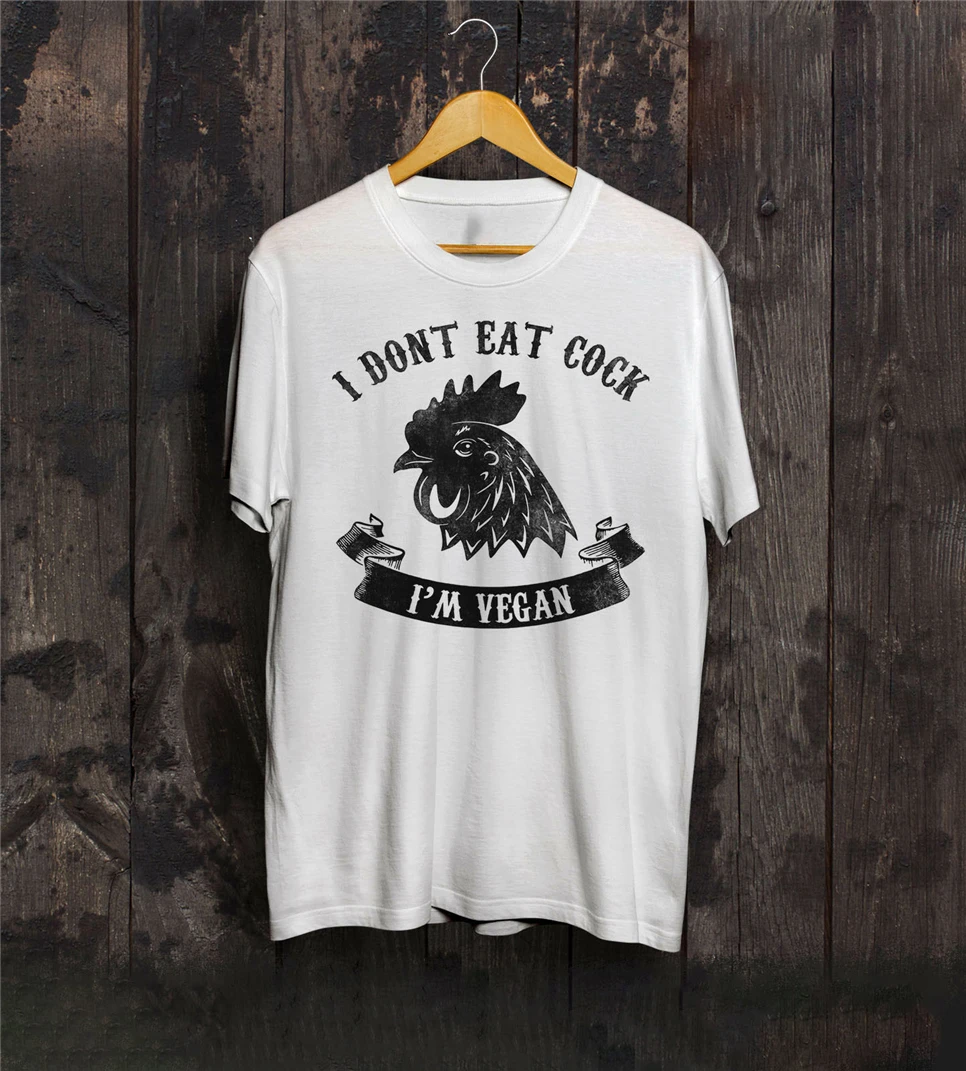 Я не ем петух я веган футболка животные друзья авокадо диета тренажерный зал Кале