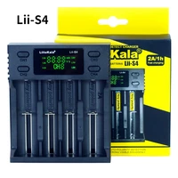 lcd 3 7v 18650 18350 18500 16340 21700 20700b 20700 14500 26650 1 2v aa aaa nimh lithium battery charger lii s4 power display