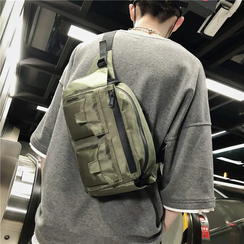 Унисекс Нейлон Хип бум талии груди сумка кошелек мешок мода Mulit карманный мужской