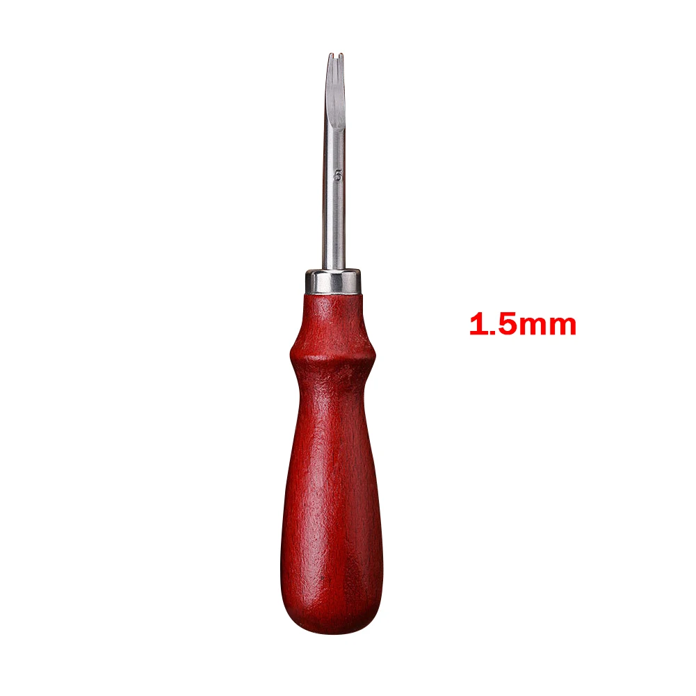 1.5mm Кожаный триммер ручной Diy Кожа Гравировка ручки из бука инструмент 0,8 мм/1 мм/1,2 мм/1,5 мм - Цвет: 1.5mm