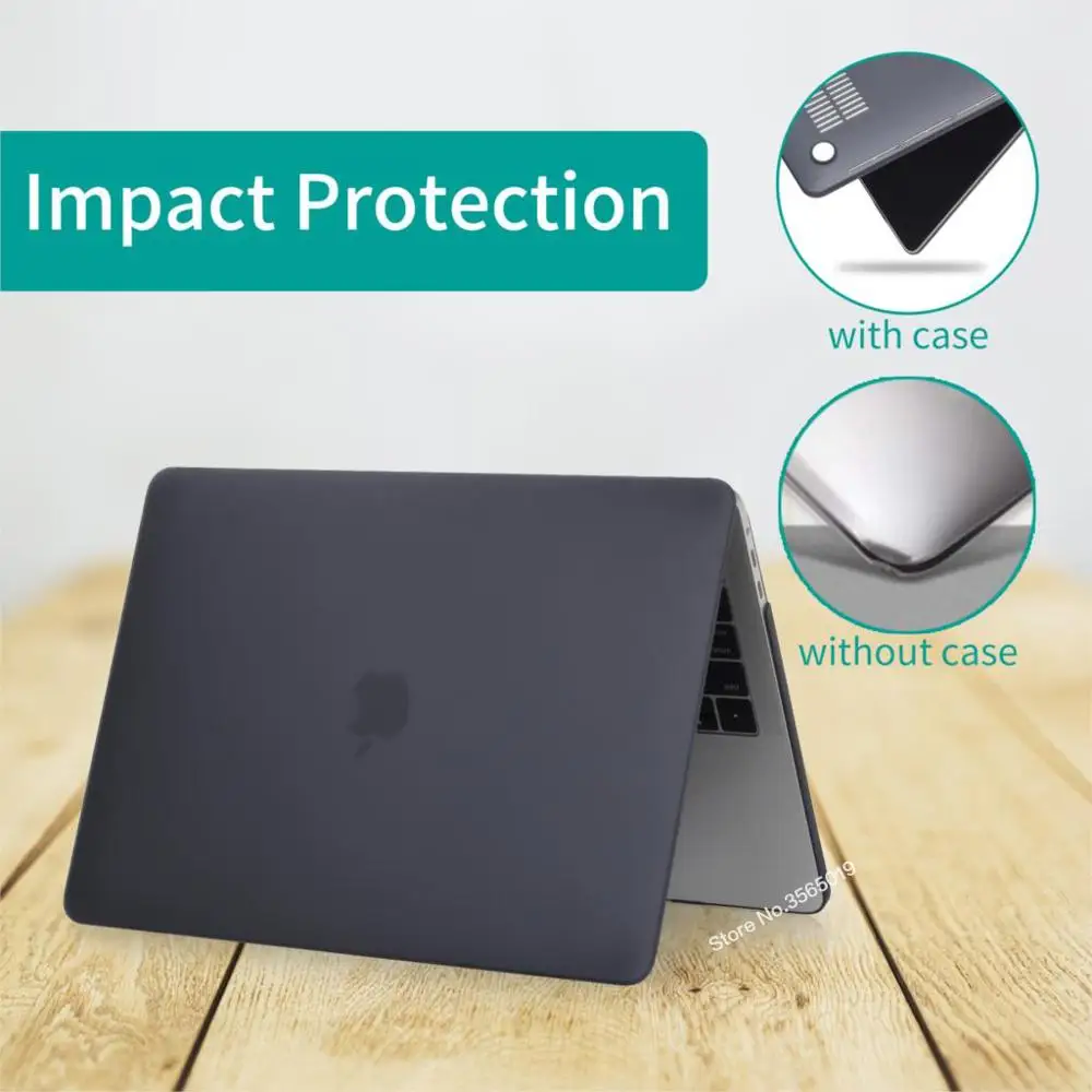 Матовый/Прозрачный чехол для ноутбука MacBook Pro Retina Air 11 12 13 15 16 дюймов Mac 2020 Air/Pro 3 A1392