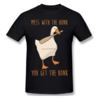 Связывайтесь с гудок вы получаете Бонк модная футболка дизайн безымянный Goose игры забавная хлопковая футболка для мужчин фyтбoлкa т до oбрaзный вырeз в уличном стиле