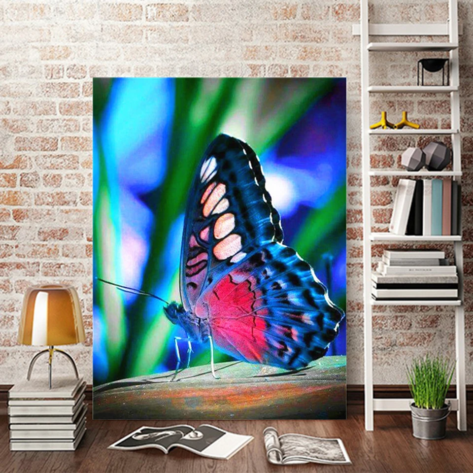 Картина AZQSD по номерам акриловая краска украшения для дома бабочки Unframe картина