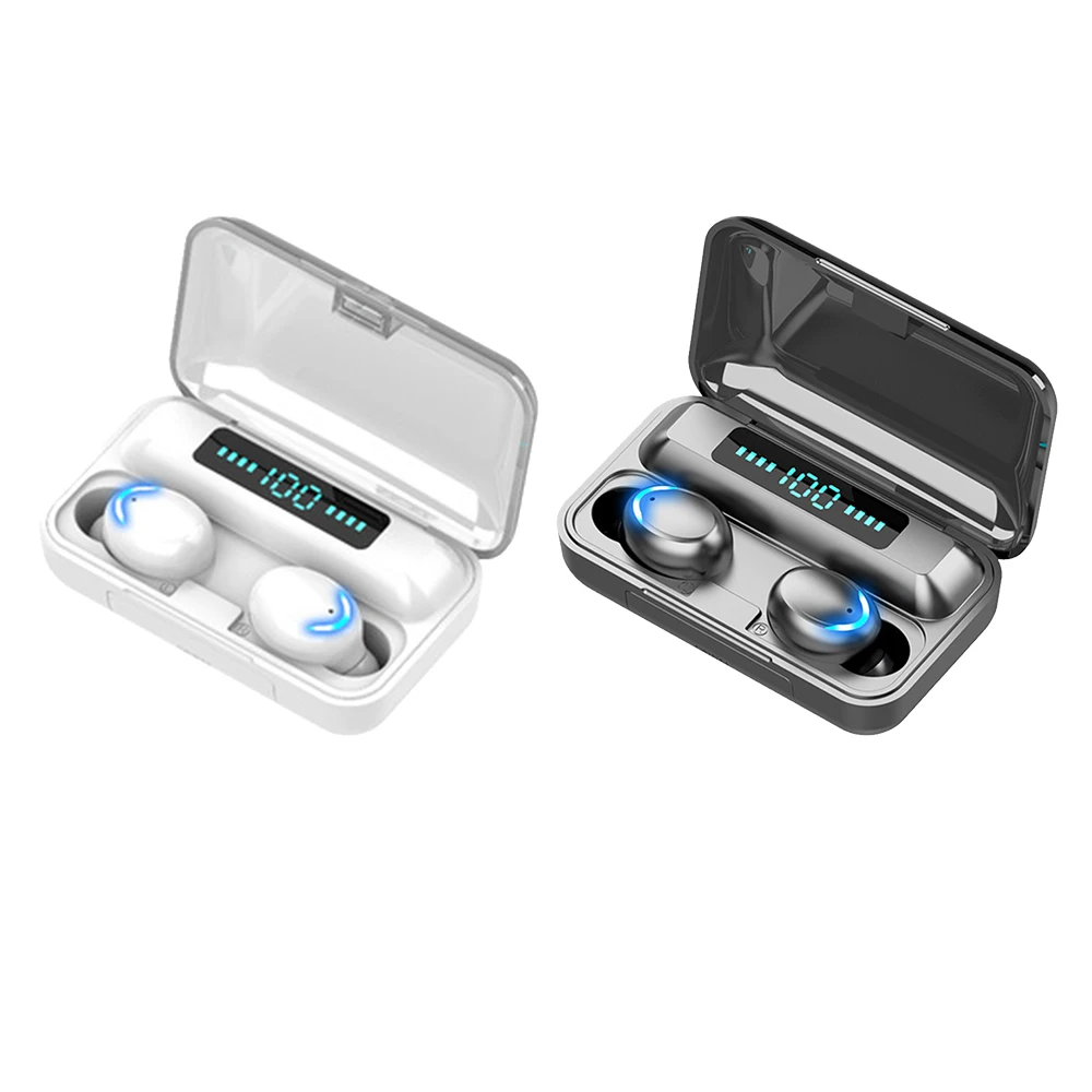 

TWS F9-5c Headphones Sport Stereo 5.0 Earphones Charging Box 9D Wireless F9-5C Waterproof Earbuds Headphones With Mic Bluetooth