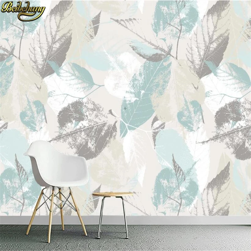 

beibehang Custom 3D Photo Wallpaper Nordic Modern Leaves Leaf Petals 3D murals wallpapers for living room Wall Covering 3D Mural