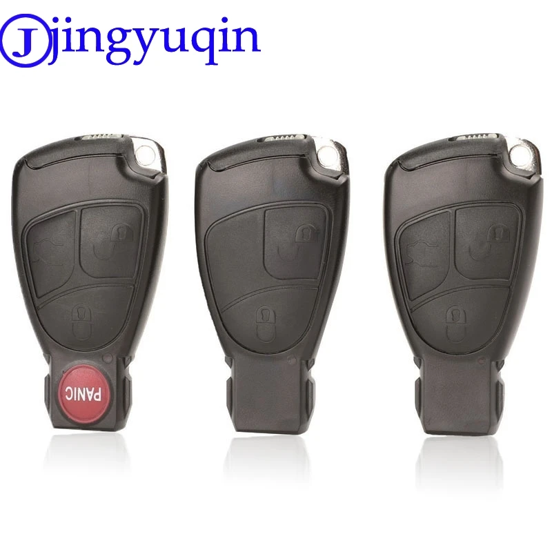 Замена jingyuqin 2/3/4 кнопки чехол для Mercedes Benz B C E ML S CLK CL Smart Key|shell replacement|shell covershell case fob |