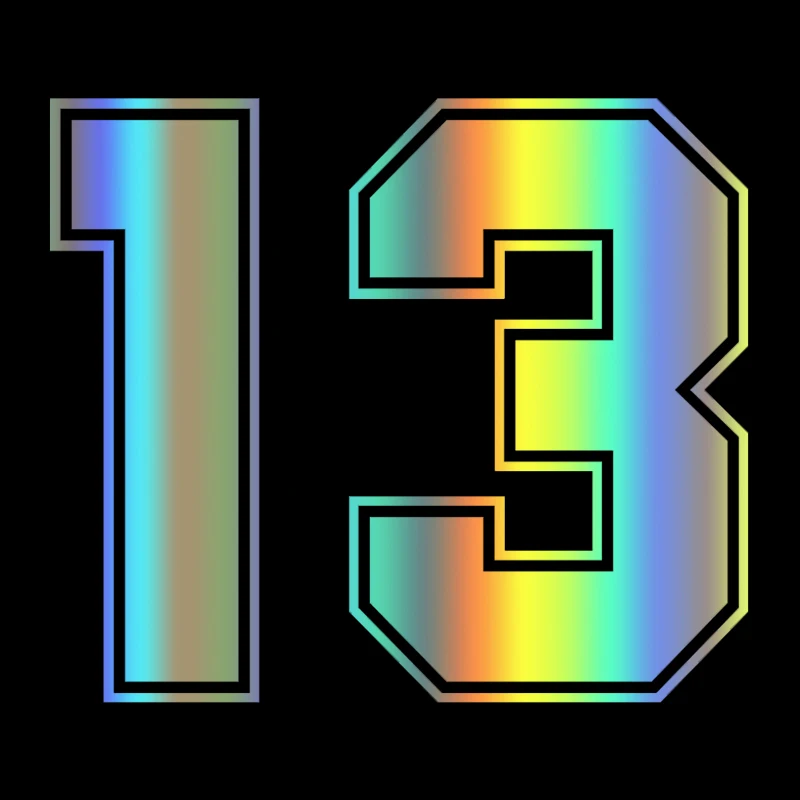 CK3230#20*17см наклейки на авто цифры 13 водонепроницаемые наклейки на машину наклейка для авто автонаклейка стикер этикеты винила наклейки стайлинга автомобилей