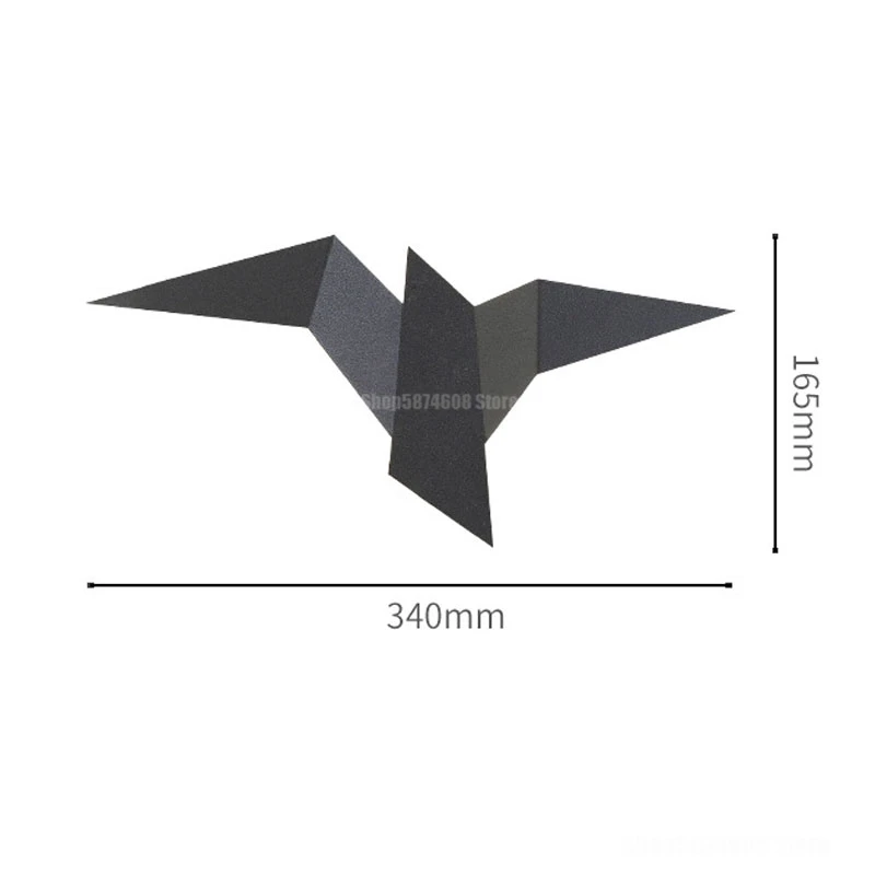Современная металлическая настенная лампа в виде птицы настенные светильники