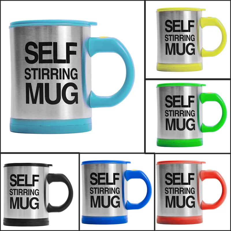 400ml Mugs Automatic Electric Lazy Self Stirring Mug Cup Milk Coffee Mixing Mug Smart Stainless Steel Juice Mix Cup Drinkware
