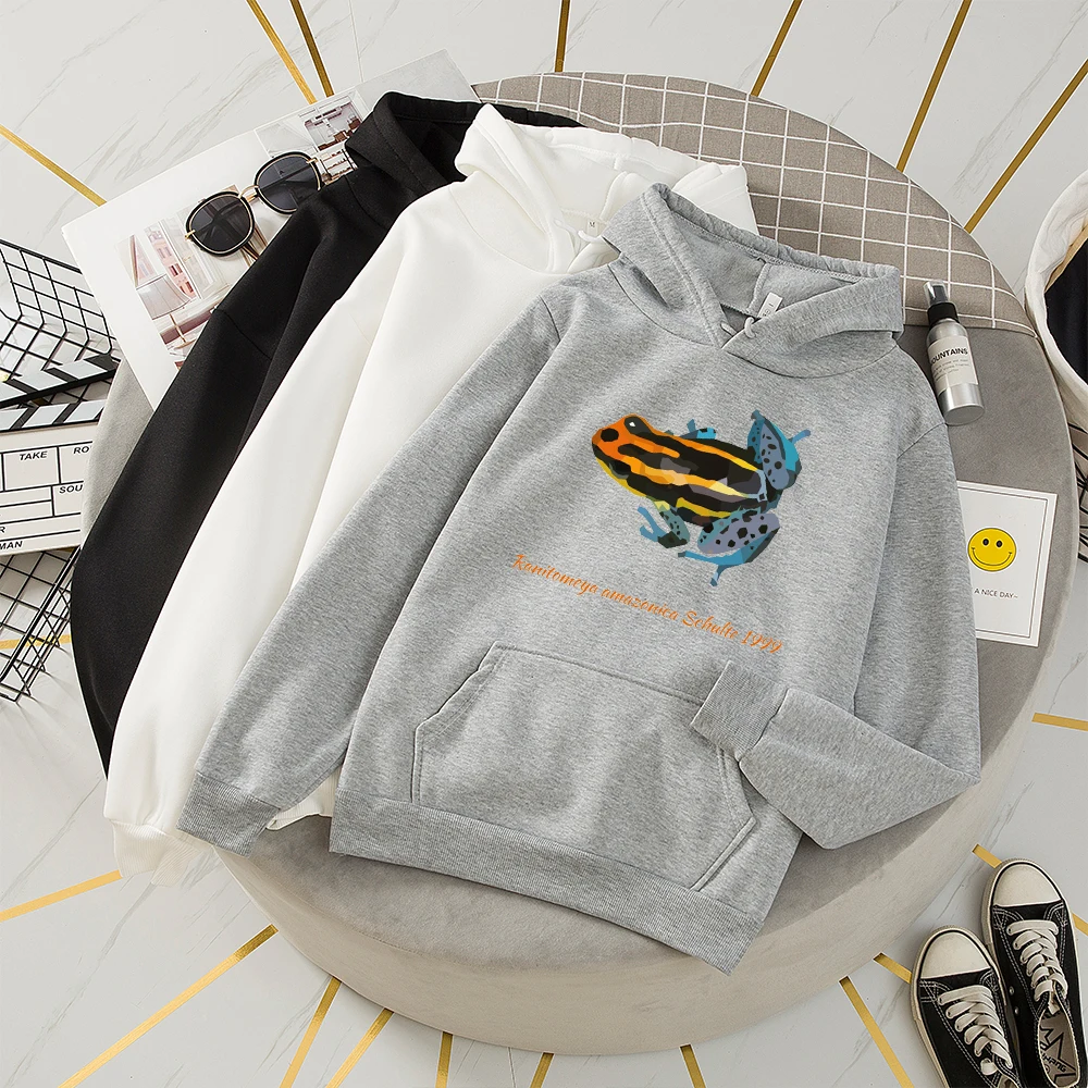 Women Sweetshirts Winter Long Sleeve Coats Woman Harajuku Gothic Frog Letters Sweatshirts Plus Size Oversized Streetwear Hoodies