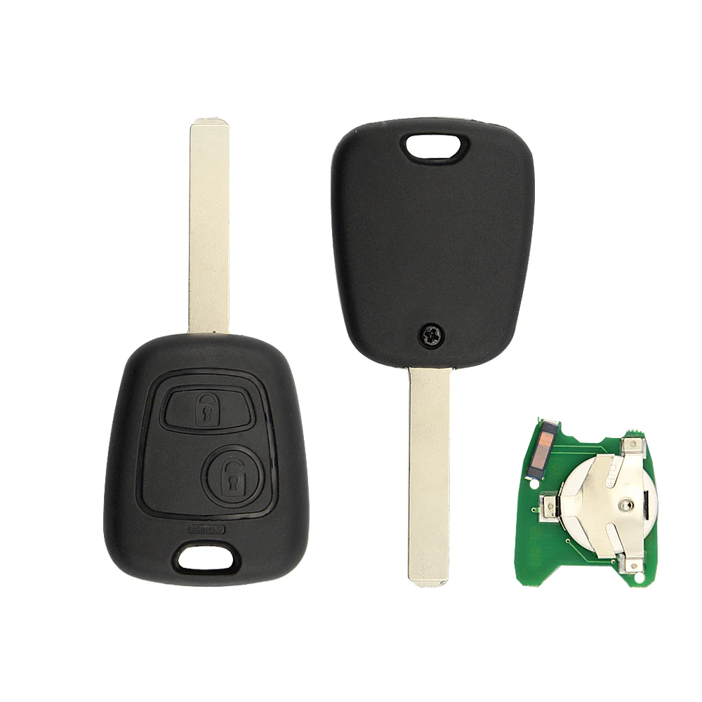 OkeyTech 433 МГц ID46 чип 2 кнопки автомобильный сменный дистанционный ключ для Citroen C1 C3