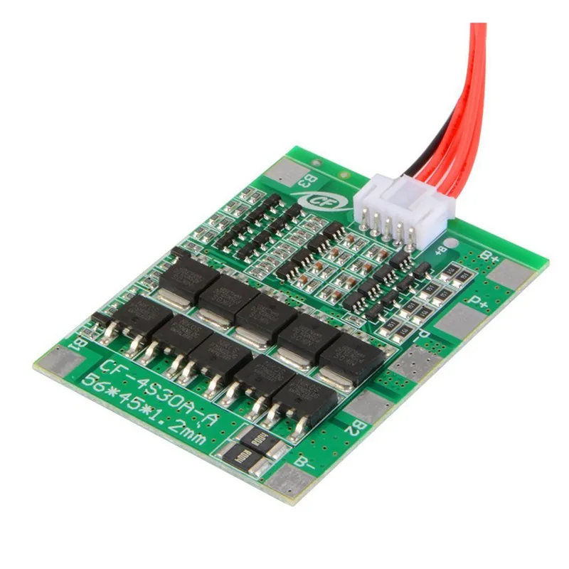 4S 16.8V 30A Li-ion Lithium Battery 18650 Charger Protection Board PCB BMS Balance Module High Current TE742 | Электроника