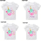 Лето 2021, с днем рождения, номер 1  10, карантин, футболки для девочек, карантин, детская одежда для девочек, белые топы c019