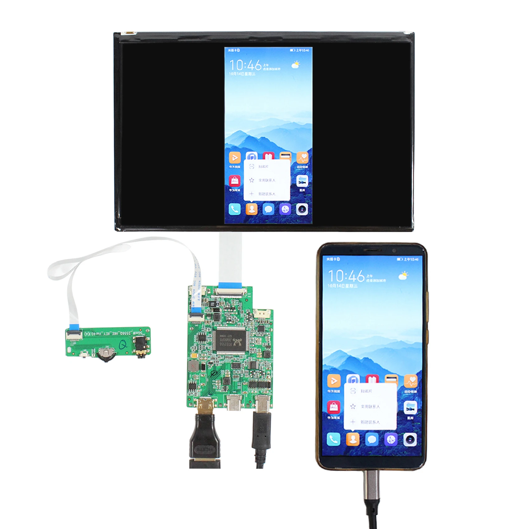 

8.9" IPS VVX09F035M10 8.9inch 1920×1200 30Pin EDP LCD Screen with HD-MI Type C Control Board Used in Car monitor/Medical display