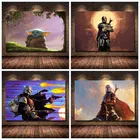 Американский классический популярный драматический сериал мандалорец, постер, искусство, декор для гостиной