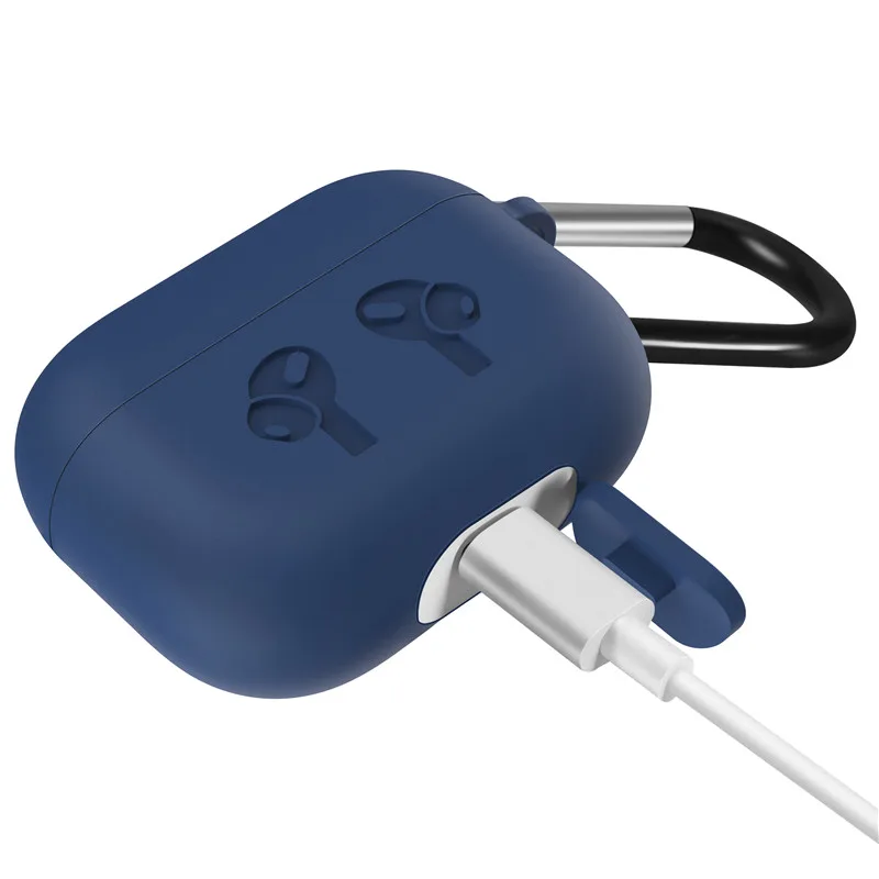 Мягкий силиконовый чехол для AirPods 3 BuckleShockproof чехол для Airpods Pro зарядный чехол светодиодный защитный чехол Аксессуары для наушников