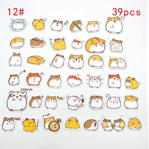 12 1 сумка, милый мультяшный корейский стиль kawaii, декоративная наклейка, наклейка s, скрапбукинг, сделай сам, офисное украшение, дневник - Цвет: 12