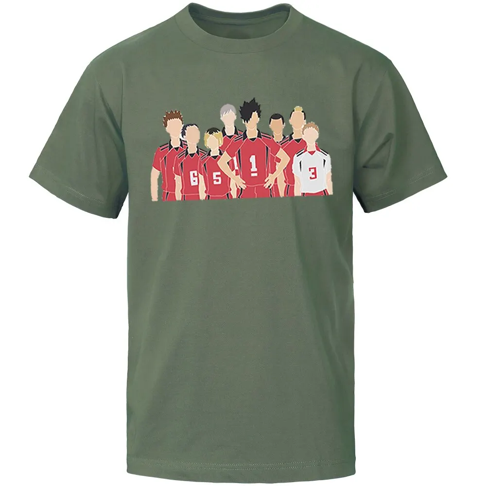 

Haikyuu Hot Summer Tshirts Men T Shirt Japanese Hip Hop Round Neck Tops Volleyball Club T-Shirts Shirt Anime Short Sleeve Tees