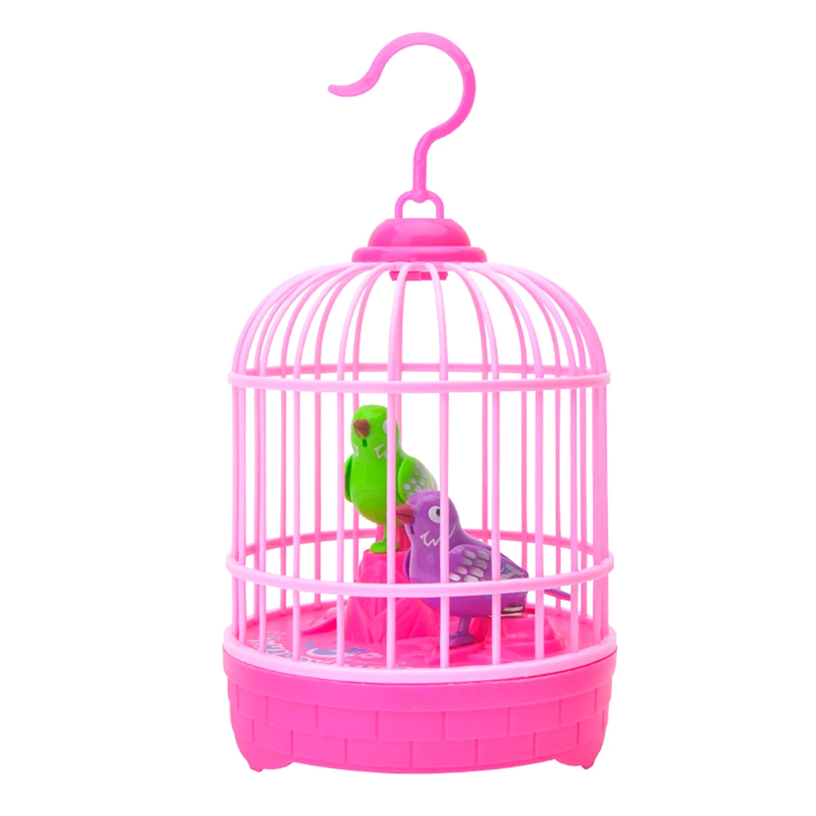 

Funny Singing Chirping Pet Bird In Cage Toy Home Decor Mini Kids Recreation Sound Activated Children Gift Battery Operated