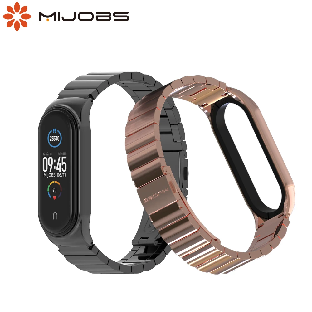 

For Mi Smart Band 6 5 4 3 Bracelet for Mi Band 5 Strap Metal Pulseira Opaska Miband 3 Correa Pasek for Xiaomi Bend 4 NFC Global