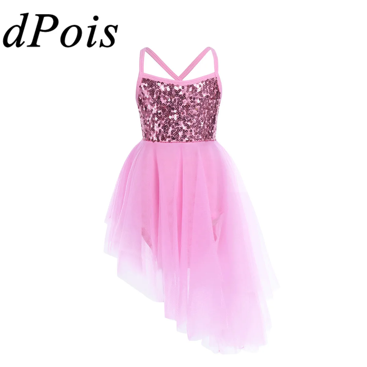 Детская одежда для девочек костюм с блестящими пайетками балетное платье детей