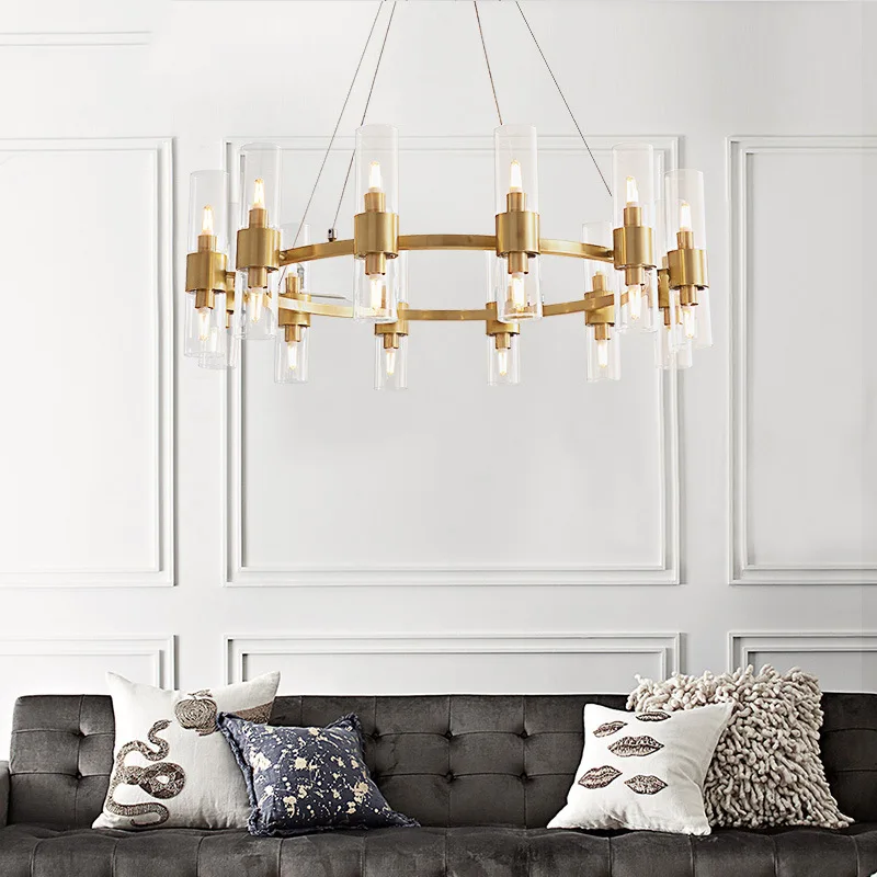 Comprare Lampade E Lanterne Postmoderne Interamente In Rame Soggiorno Sala Da Pranzo Lampadario Camera Da Letto Semplice Lampada Creativa Di Lusso Per La Casa