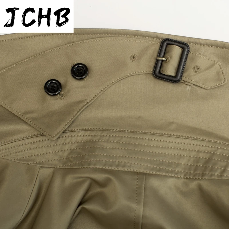 

Spring JCHB Autumn Jacket Men Trench Coat Men Streetwear Windbreaker Long Coats Plus Size Chaqueta Hombre NO.979 MY2045