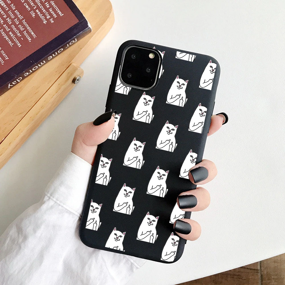 Забавный чехол с изображением банана на средний палец для iPhone X 7 8 XR XS Max для iPhone 6 6s Plus 11Pro Max чехол s мягкая задняя крышка из ТПУ - Цвет: 01