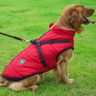 Куртка для больших собак, зимняя куртка для домашних питомцев, теплая одежда для собак лабрадоров, водонепроницаемое пальто для больших собак, чихуахуа