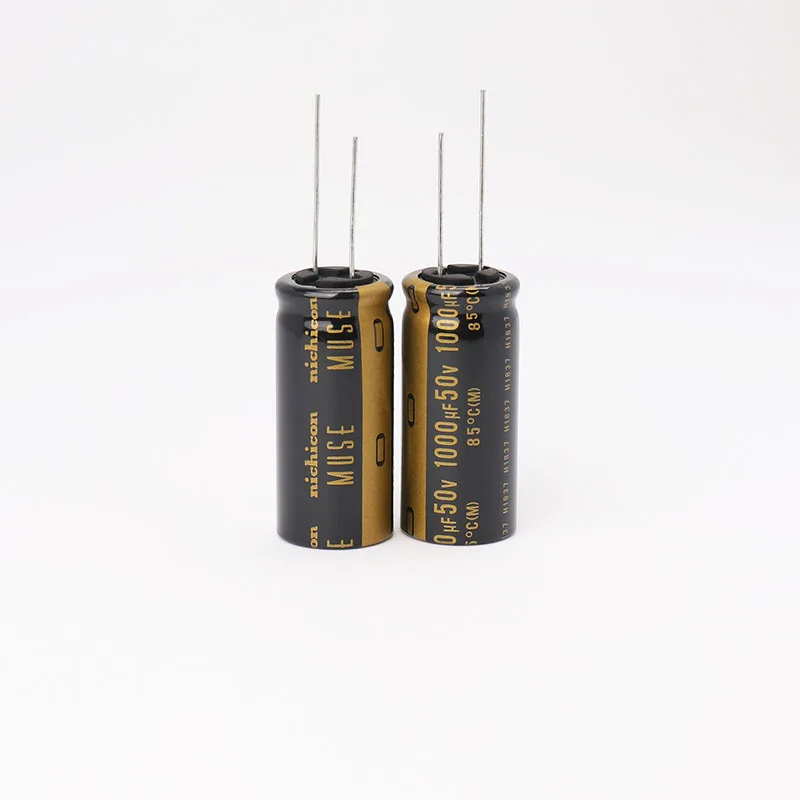 2Pieces Nichicon Audio Capacitor Coupling Filter 1000uF 50V KZ Series 50v 1000uf 18X40mm | Capacitors