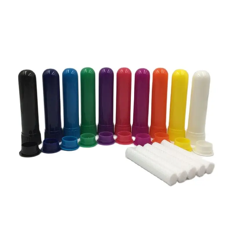 

250pcs PP 10 color Aromatherapy Blank Nasal Inhaler Sticks for Essential Oil Packaging