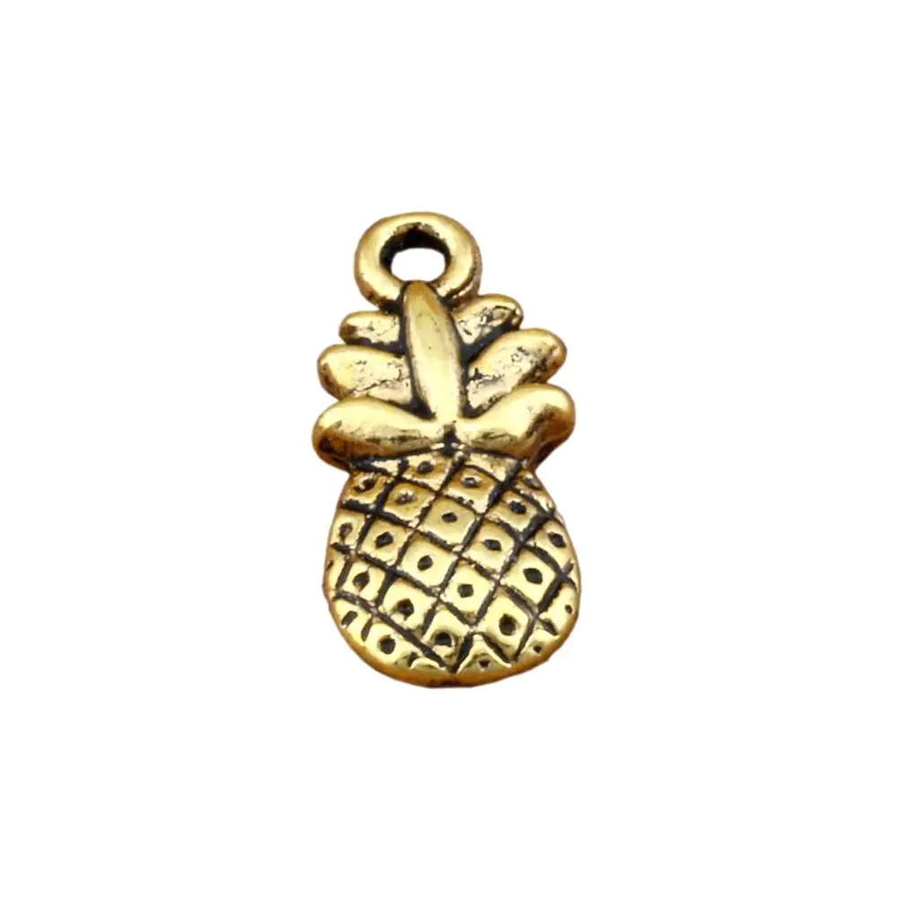 

20Pcs Antique Gold Pineapple Fruit Charms Beads For Jewelry Making, Earrings, Pendants, Necklace And Bracelet A-282