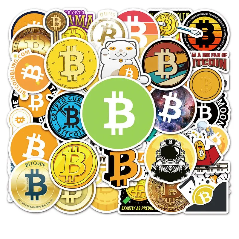 

50 Pieces Personalized Gold Coins DIY Graffiti Sticker Luggage Motorcycle Scooter Refrigerator Waterproof Decorative Stickers