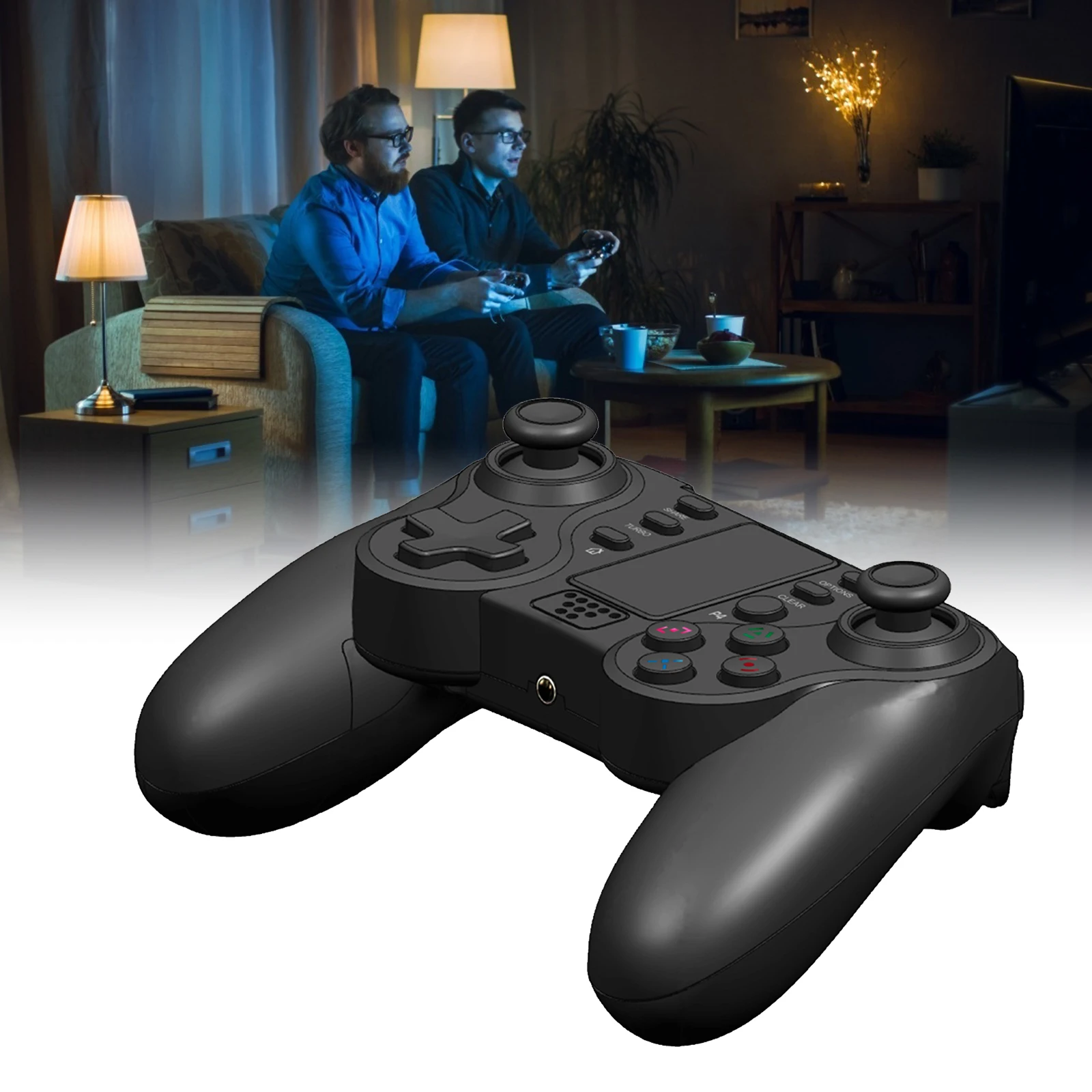 

Wireless Bluetooth Classic Controller For PS4 PS3 Console Motion Sensing Programmable Joystick Touchpanel With Headset Jack